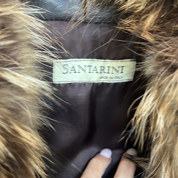 Real leather and fox fur jacket - Picture 3 of 5